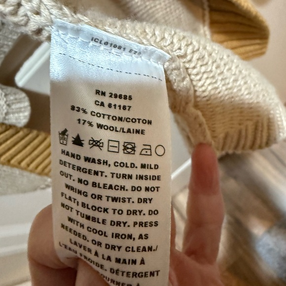 Pendleton Mustard and Cream Knit Cardigan - Picture 5 of 7